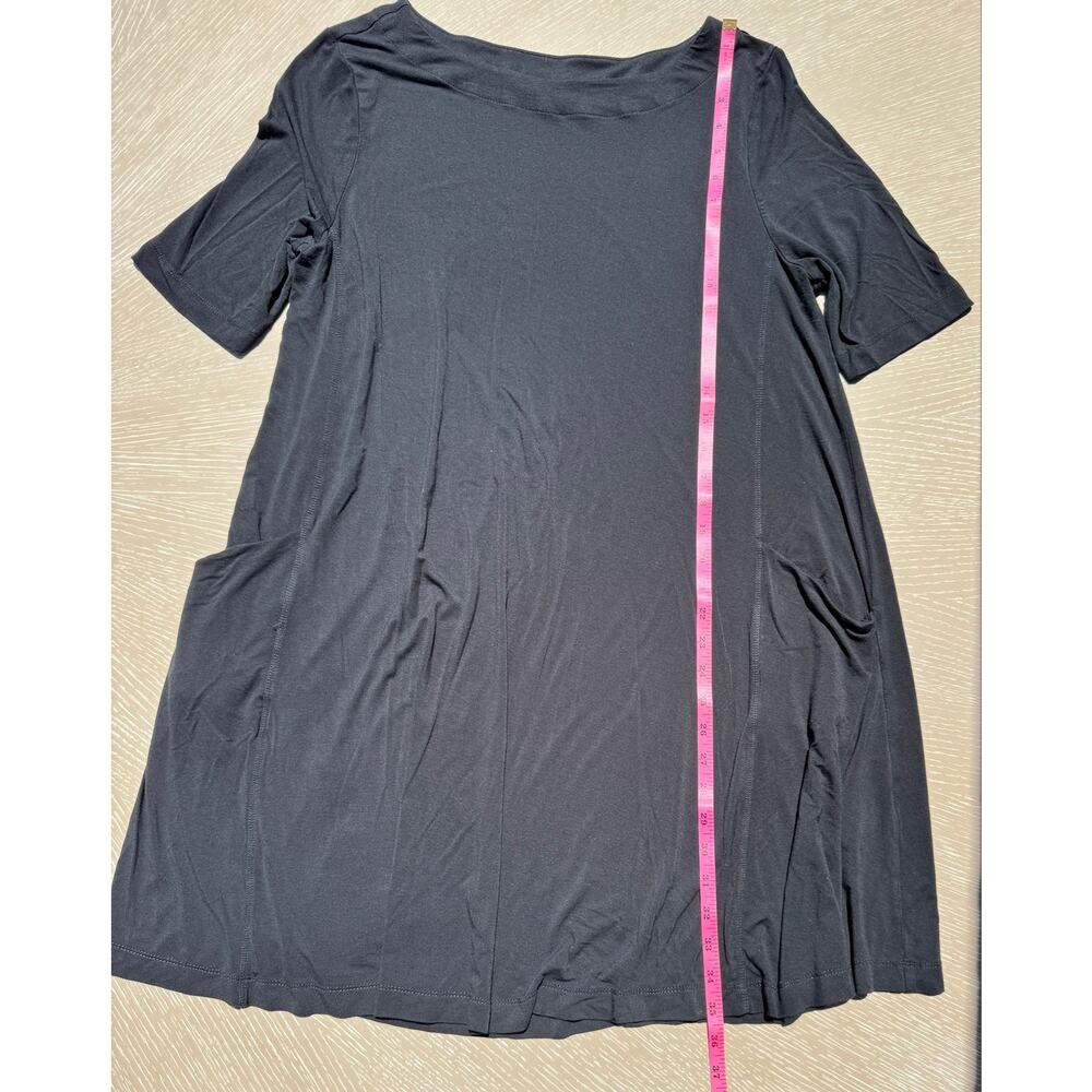 Jones & Co Jones New York Black Boat Neck Swing Dress with Pockets XL